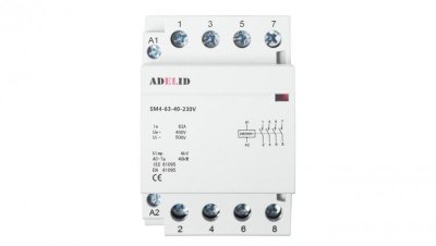 STYCZNIK MODUŁOWY 40-40 230V 40A 3P 4Z 3-FAZ 40A 4NO SM4 63-40-230V