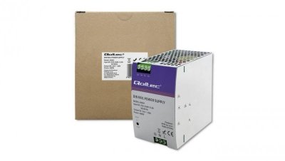 Qoltec Przemysłowy zasilacz na szynę DIN 480W 24V 20A