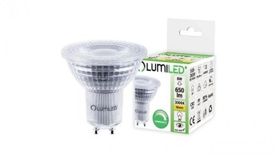 Żarówka LED GU10 8W = 50W 650lm 3000K Ciepła 36 Lumiled Ściemnialna