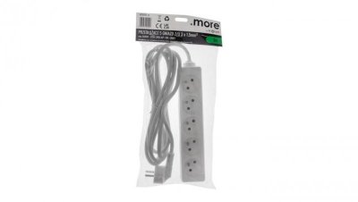 Przedłużacz 5 gniazd 3m z/u 3x1.5mm2 BIAŁY