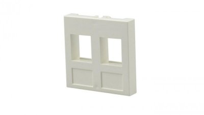 Adapter keystone podwójny 2M 45x45 biały Mediabox