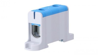 Blok rozdzielczy - odgałęźny 1 - polowy 16-95mm2 niebieski montaż płaski FJ-E95/B 85824