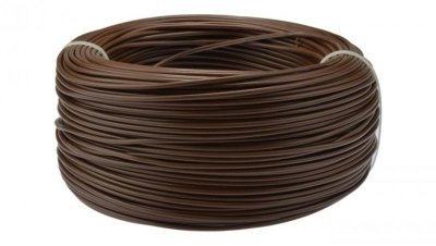 Przewód instalacyjny H07V-K / LgY 1,5 750V brązowy linka giętka Elektrokabel 25m