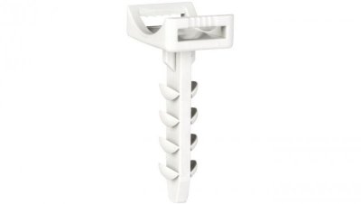 Kołek CMS do opasek zaciskowych kablowych do 8,5mm bezhalogenowy szary F-TRONIC 200szt