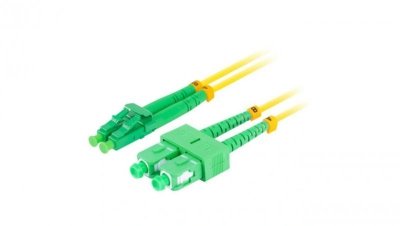 Patchcord światłowodowy FO SM LC/APC-SC/APC duplex 9/125 1m LANBERG