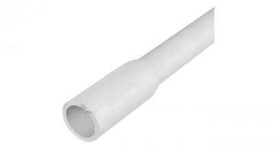 Rura odgromowa sztywna RCOM 20mm gładka kielichowa (ścianka 4mm) 1250N biała 2m ELMARK / 2 m /