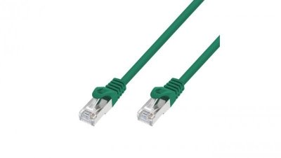 Patchcord LAN Miedź Kabel sieciowy skrętka Extralink Kat.7 S/FTP 0,5m 20G Zielony