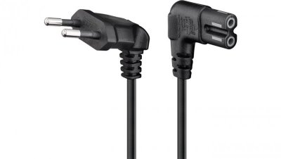 Kabel przyłączeniowy Euro, 1 m, czarny - Długość kabla 1 m