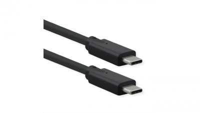 Kabel ROLINE USB 3.2 Gen 2x2, PD 20V5A, Emark, C-C, M/M, 20 Gb/s, zwart, 1 m