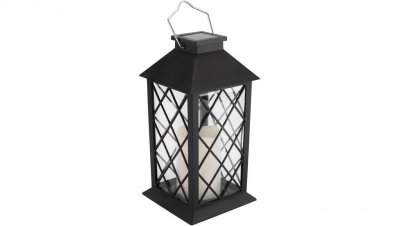 Lampa Solarna Ogrodowa LED Stojąca LIRIO 2 IP44 Wisząca Czarna Latarenka LUMILED