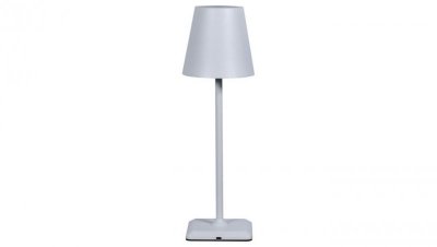 lampka LED bezprzewodowa dotykowa stołowa klosz biała