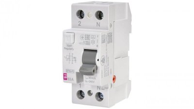 Wyłącznik różnicowoprądowy 2P 63A 0,03A typ A 6kA EFI6-P2 A 63/0.03 002061263