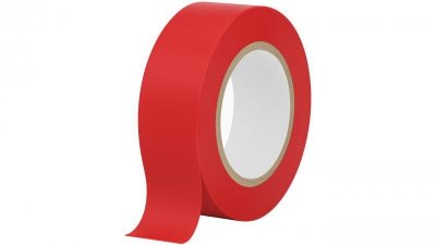 Taśma izolacyjna PVC 15mm x 10m ERKO czerwona