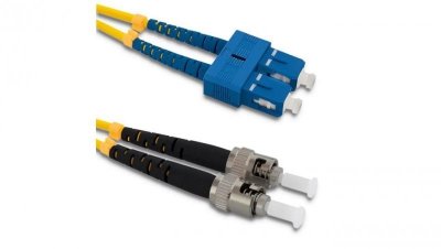 Qoltec Patchcord światłowodowy SC/UPC - ST/UPC Singlemode 9/125 G652D Duplex 1m