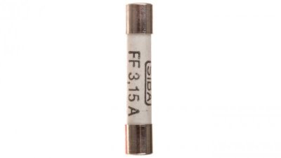 Wkładka aparatowa 6,3x32mm 3,15A FF /bardzo szybka/ 500V 006710135