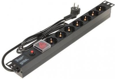 Listwa Zasilająca 7 gniazd Schuko L19/7F