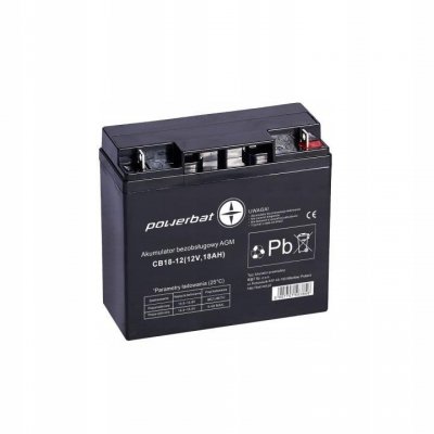 Akumulator AGM POWERBAT CB 12V 18Ah