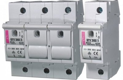 STV D02 ROZŁĄCZNIK BEZPIECZNIKOWY 63A 3P 4.5M D02 230/400V AC