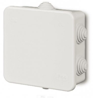 PUSZKA INSTALACYJNA NT 110X110X52 IP44 6 DŁAWIKÓW BIAŁY FAST-BOX