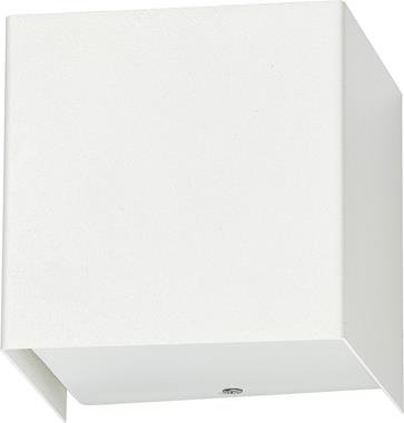 CUBE BIAŁY OPRAWA ŚCIENNA KINKIET 1X G9/ 35W IP20 STAL LAKIEROWANA/ SZKŁO