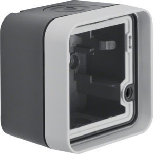 W.1 SZARY/ JASNOSZARY MAT PUSZKA NT 1X POZIOMA IP55