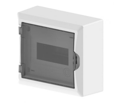 ECONOMIC BOX ROZDZIELNIA PLASTIKOWA NT 8M 1X 8M N+PE IP40 IK05 198X228X96 DRZWI DYMNE BIAŁY