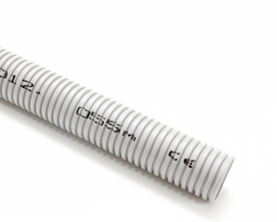 RKGS 25-50 SZARY RURA KARBOWANA PESZEL PP FI25/19 Z PILOTEM 750N HF-FR BEZHALOGENOWA (50 MB)