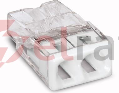 Szybkozłączka 2x 0,5-2,5mm2 transparentna 2273-202 /100szt./