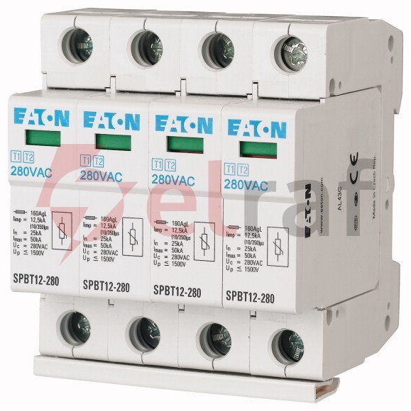 Ogranicznik przepięć Typ T1+T2 4P 12,5kA SPBT12-280/4 158331