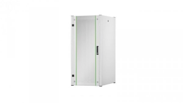 Szafa sieciowa stojąca Hyper Pro 19 26U rack 600x800, drzwi przód szyba, szary, 1000kg DN-51005