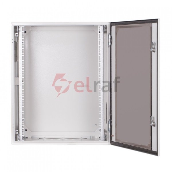 Szafa RACK 19cali 15U 600x600mm IP54 drzwi przeszklone SWK19-15U-60-DS-W 19-6014SWK19-15U-60-DS-W