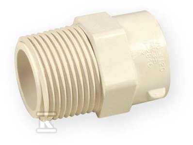 ZŁĄCZKA WKRĘTNA KW/GZ 1/2&quot; PVC-C