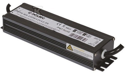 IP67 12V 12,5A 150W ZASILACZ LED  SLIM