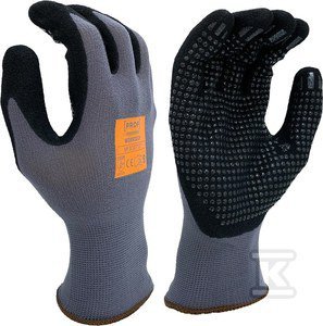 RĘKAWICE ROBOCZE POLIURET. KROPKI  R.9