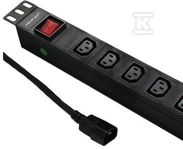 LISTWA ZASILAJĄCA 19&quot; 1U 10A PDU 8XC13