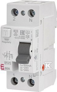 EFI-P2 A 80/0.5 WYŁ.RÓŻNIC-PRĄD.