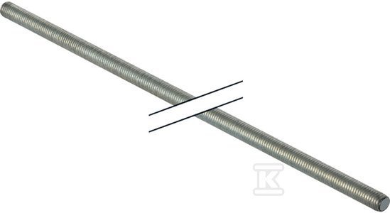 PRĘT GWINTOWANY M10 L=2.0M (KAN.HDPE)