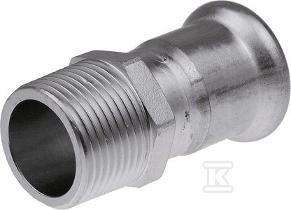 ZŁĄCZKA Z GZ 76X2 1/2 INOX PRESS