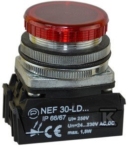 NEF30LD/24V-230V-CZERWONA LAMPKA