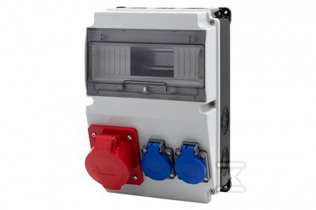 ROZDZ.STAC.LAGO 10M 16/5 2X230V CZ/BI.