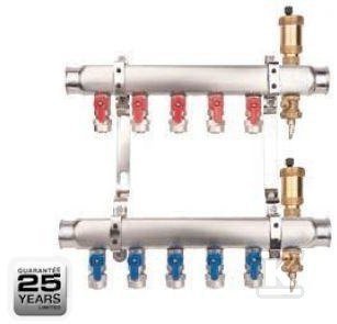ROZDZIELACZ MINI BASE INOX K2-8 G1-G1/2&quot;