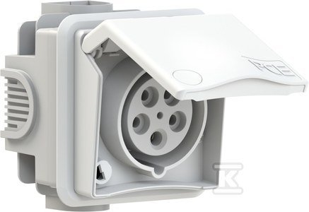 GN.P/T PRZLO.ZA. 16A/5P/400V DESIGN IP44