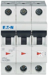 FAZ-C20/3 WYŁ.NMP. 3-POLE, IN=20A