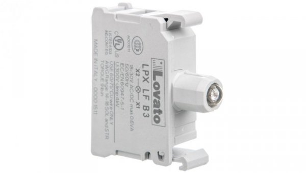 Oprawka z LED zielona 18-30V AC/DC migająca LPXLFB3