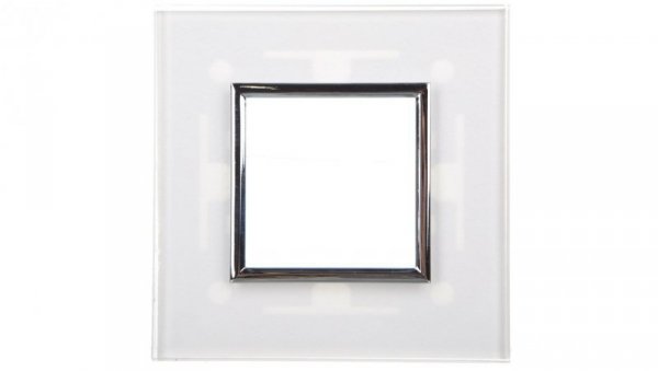 DANTE Ramka pojedyncza szkło CREATIVE GLASS SUPER WHITE 4501181