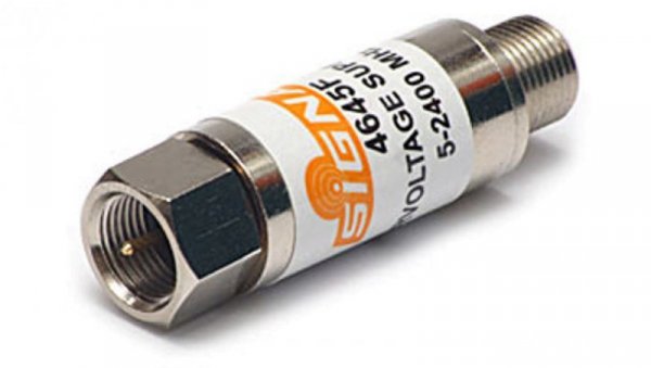 Zabezpieczenie TV-SAT Signal, wtyk F/gniazdo F, przeciwprzepięciowe do 8000A 012387 ZFF/SIGNAL
