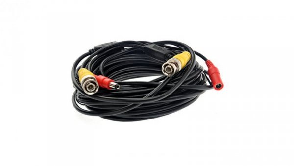 Kabel przyłącze CCTV wtyk BNC+wtyk DC / wtyk BNC+gniazdo DC BNK30 /7,5m/