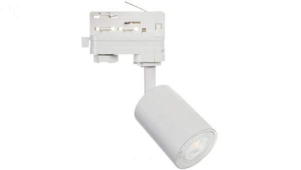 Lampa SIENA-Track-ALU-W/W-3F biała z białym przegubem 1xgu10 LUXsystem-3F (na szynę trzyfazową)