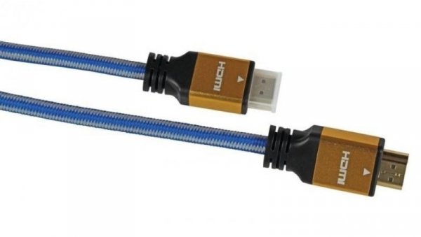 Kabel IBOX HD04 ULTRAHD 4K 1,5M V2.0 ITVFHD04 (HDMI M - HDMI M 1,5m kolor niebieski)