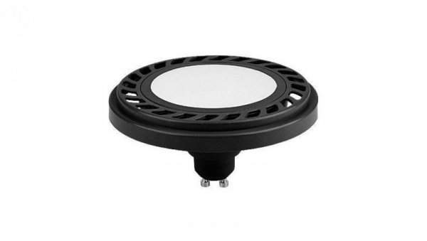 Żarówka ES111 gu10 led 9W NW Ściemnialna neutralna biała AR111 czarna obudowa B/NW